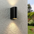 Außenleuchte Wandleuchte Frame UP&DOWN rund für GU10 IP54 - Farbe: Schwarz