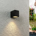 Außenleuchte Wandleuchte Frame DOWN eckig für GU10 IP54 - Farbe: Schwarz