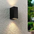 Außenleuchte Frame UP&DOWN eckig für GU10 IP54 - Farbe: Schwarz