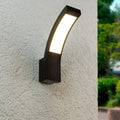 LED Wandleuchte Außenleuchte Curve 15W neutralweiß IP54 - Ausführung: Schwarz