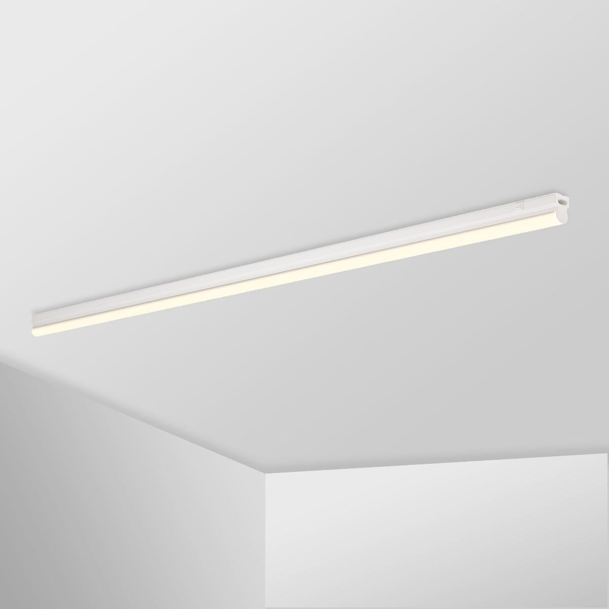 Lichtleiste mit Schalter 117,3cm 14W 1400lm IP20 - Lichtfarbe: Warmweiß 3000K