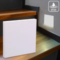 LED Treppenleuchte IP44 eckig weiß - Lichtfarbe: CCT 1,5W - Lichtaustritt: Kato