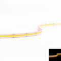 COB 24V CRI90 LED Streifen 5M 12W/m 504LED/m 10mm - Lichtfarbe: Super Warmweiß 2700K - Schutzart: IP65