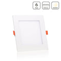 LED Panel Einbaustrahler eckig weiss - Lichtfarbe: Neutralweiß 4000K - Ausführung: 6W 120x120mm Ausschnitt 105x105mm