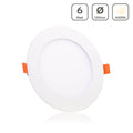 LED Panel Einbaustrahler rund weiss - Lichtfarbe: Neutralweiß 4000K - Ausführung: 6W Ø120mm Ausschnitt Ø110mm
