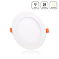 LED Panel Einbaustrahler rund weiss - Lichtfarbe: Neutralweiß 4000K - Ausführung: 9W Ø145mm Ausschnitt Ø135mm