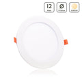 LED Panel Einbaustrahler rund weiss - Lichtfarbe: Warmweiß 3000K - Ausführung: 12W Ø170mm Ausschnitt Ø160mm