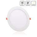 LED Panel Einbaustrahler rund weiss - Lichtfarbe: Neutralweiß 4000K - Ausführung: 18W Ø225mm Ausschnitt Ø205mm