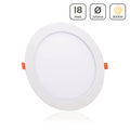 LED Panel Einbaustrahler rund weiss - Lichtfarbe: Warmweiß 3000K - Ausführung: 18W Ø225mm Ausschnitt Ø205mm