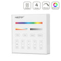 MiBoxer RGB+CCT Wandschalter 4 Zonen Aufbau Dimmen Schalten Farbsteuerung batteriebetrieben B4 - Farbe: weiß
