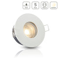 Einbauspot IP65 rund - Farbe: Weiß - LED Leuchtmittel: GU10 5W neutralweiß