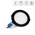 MiBoxer RGB+CCT LED Einbaustrahler rund 12W Ø180mm 2.4GHz WiFi ready FUT066 - Farbe: schwarz