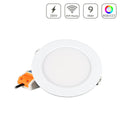 MiBoxer RGB+CCT LED Einbaustrahler rund 9W Ø138mm 2.4GHz WiFi ready FUT061 - Farbe: weiß
