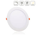 LED Panel Einbaustrahler rund weiss dimmbar - Lichtfarbe: Neutralweiß 4000K - Ausführung: 18W Ø225mm Ausschnitt Ø205mm