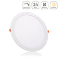 LED Panel Einbaustrahler rund weiss dimmbar - Lichtfarbe: Warmweiß 3000K - Ausführung: 24W Ø300mm Ausschnitt Ø285mm