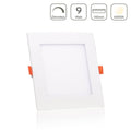 LED Panel Einbaustrahler eckig weiss dimmbar - Lichtfarbe: Neutralweiß 4000K - Ausführung: 9W 145x145mm Ausschnitt 135x135mm