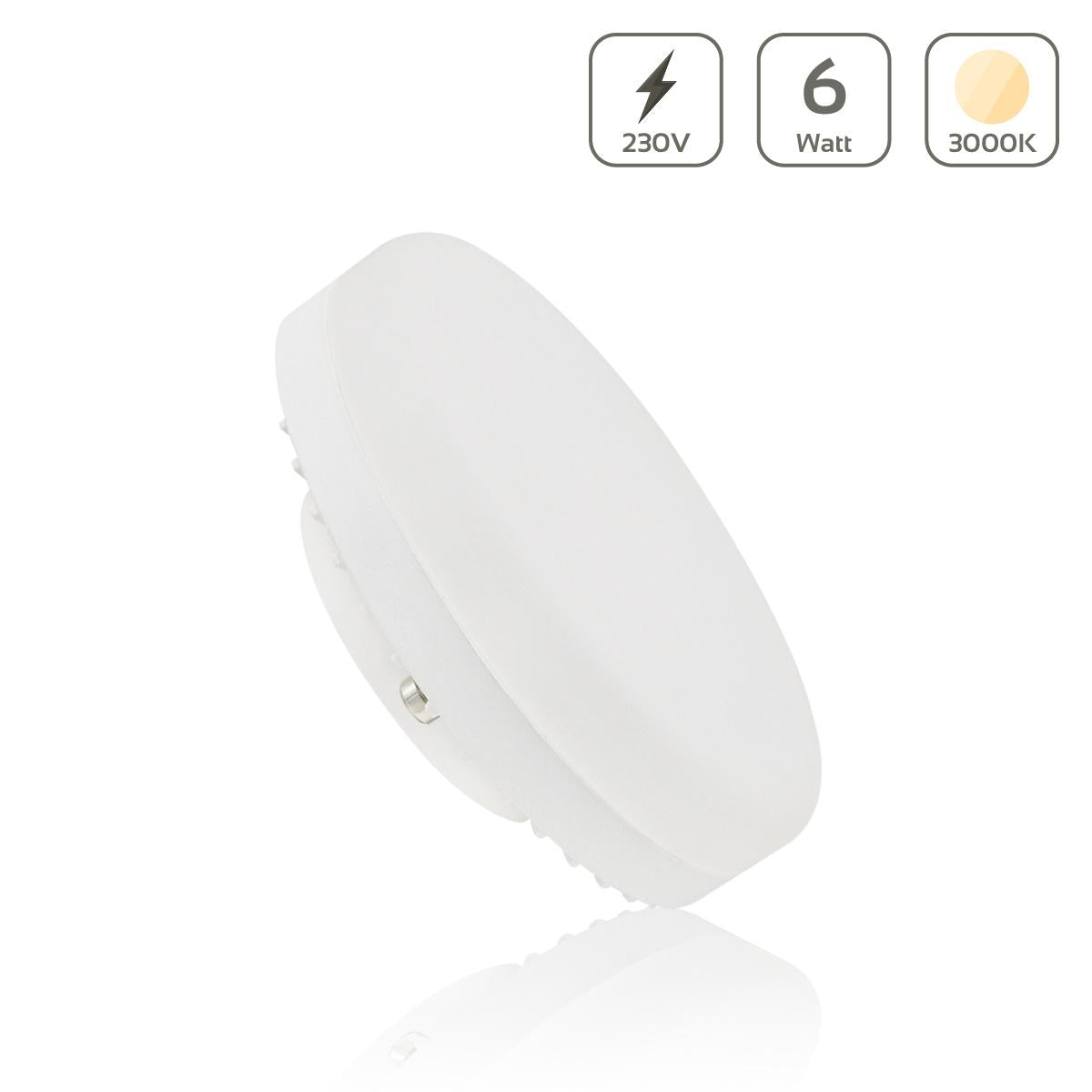 LED Lampe GX53 6W 230V - Lichtfarbe: 3000K warmweiß