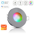Einbauspot IP65 rund - Farbe: Chrom - LED Leuchtmittel: GU10 5W RGB+CCT Smart