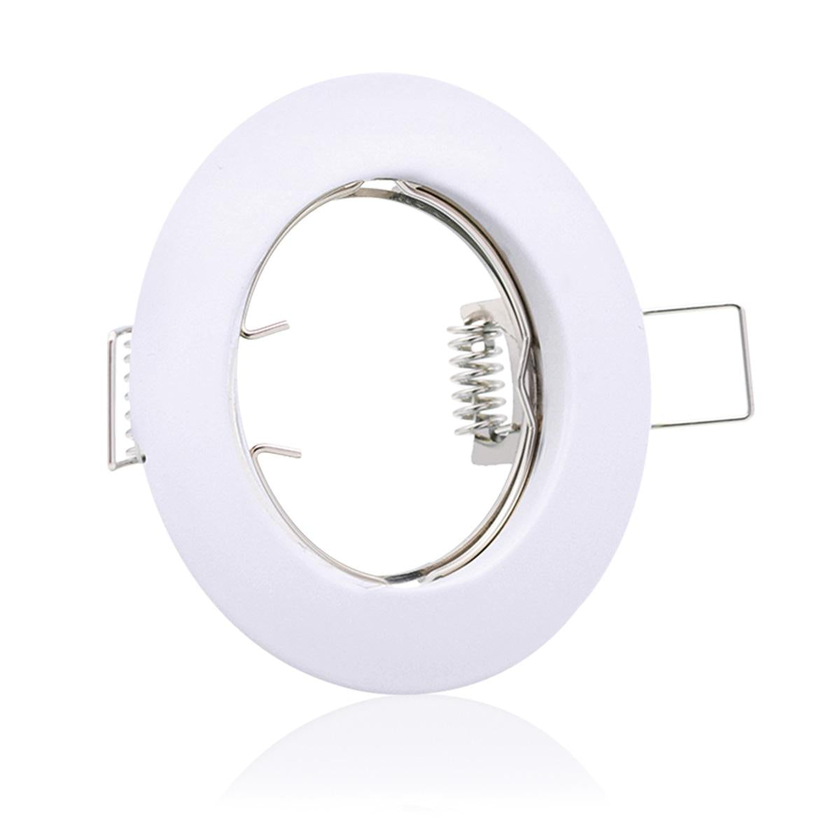 Einbaustrahler Rahmen rund starr - Farbe: weiß