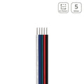 LED Kabel RGBW 5-polig - Querschnitt: 5x0,75mm² / AWG18 - Länge: 5m