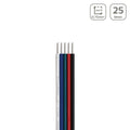 LED Kabel RGBW 5-polig - Querschnitt: 5x0,75mm² / AWG18 - Länge: 25m