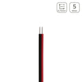 LED Kabel 2-polig - Querschnitt: 2x0,75mm² / AWG18 - Länge: 5m