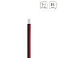 LED Kabel 2-polig - Querschnitt: 2x0,75mm² / AWG18 - Länge: 15m
