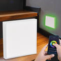 LED Treppenleuchte IP44 eckig weiß - Lichtfarbe: Smart Tuya RGB CCT 3W - Lichtaustritt: Halo