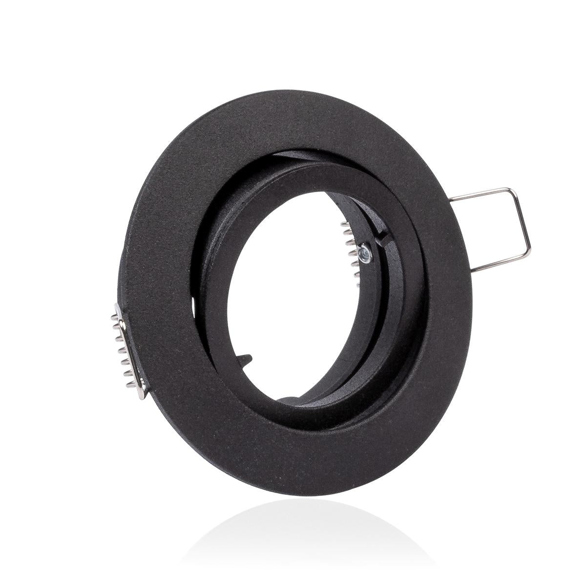 Einbaustrahler Rahmen rund schwenkbar Bajonettverschluss - Farbe: schwarz