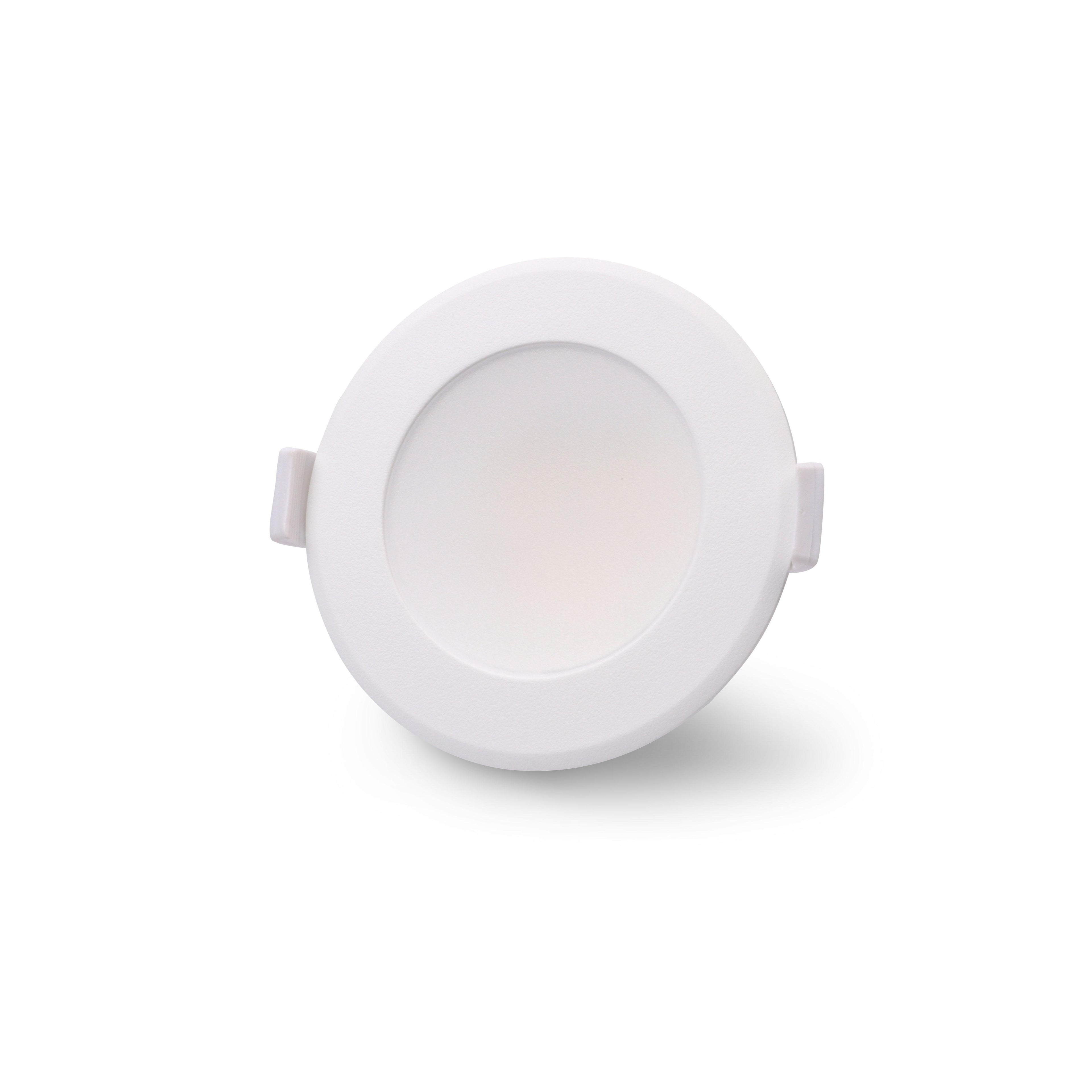 CCT LED Einbaustrahler rund 90° dimmbar - Farbe: weiß - Ausführung: 17W Ø174mm