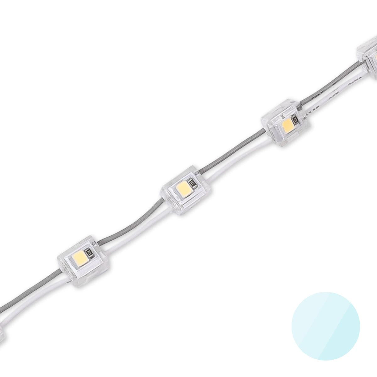 LED Modul SMD 2835; Selbstklebend; Transparent; 0,2W; DC12V; CRI:70; 120°; IP67 - Lichtfarbe: Kaltweiß 6500K