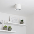 Flache Aufbauleuchte IP44 GX53 - Farbe: weiß - Leuchtmittel: Ohne