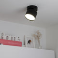 Aufbauleuchte schwenkbar GX53 - Farbe: schwarz - LED Leuchtmittel: 6W neutralweiß