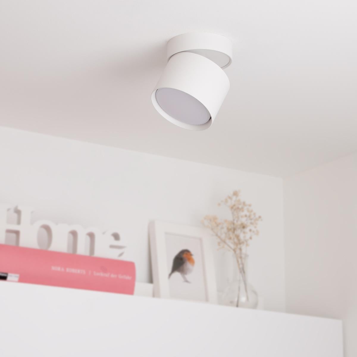 Aufbauleuchte schwenkbar GX53 - Farbe: weiß - LED Leuchtmittel: Ohne