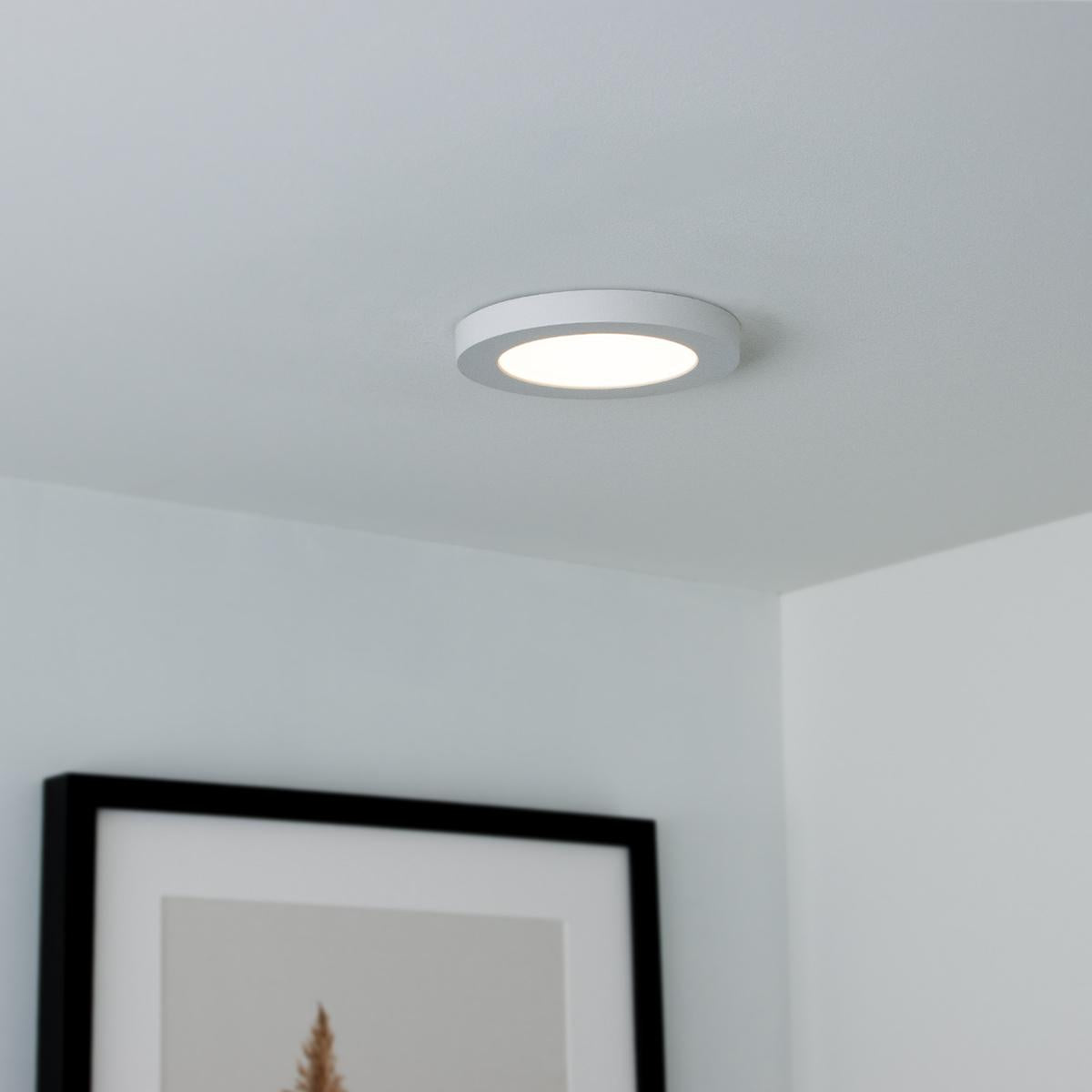 CCT LED Ein-Aufbaustrahler rund 3000/4000/6000K - Ausführung: 6W Ø140mm - Farbe: weiß