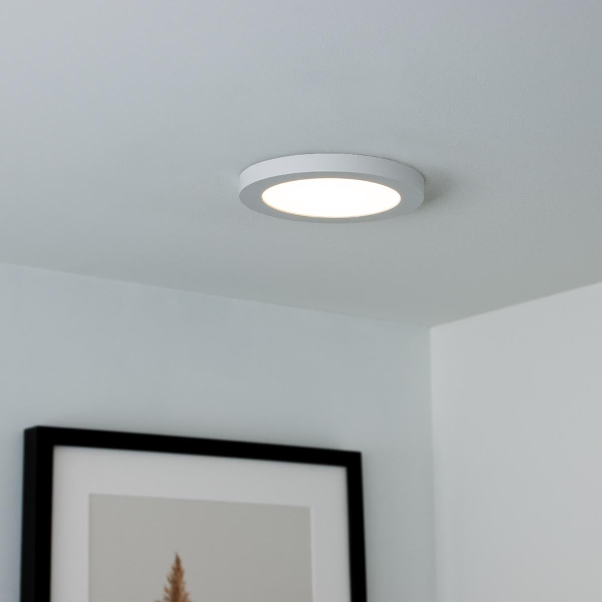 CCT LED Ein-Aufbaustrahler rund 3000/4000/6000K - Ausführung: 12W Ø165mm - Farbe: weiß