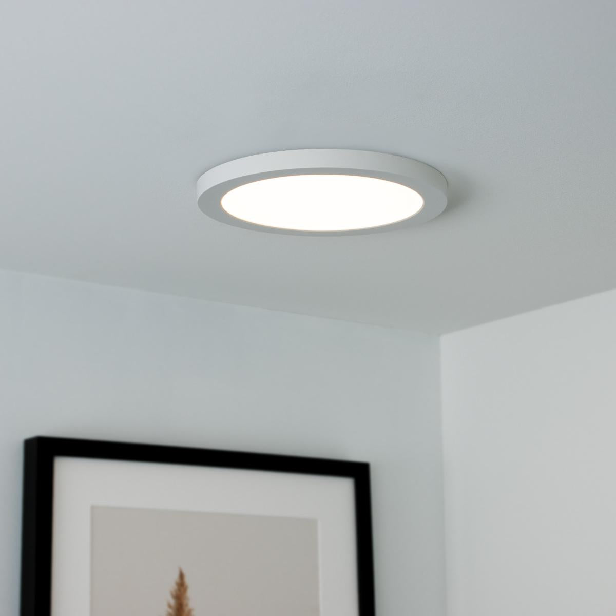 CCT LED Ein-Aufbaustrahler rund 3000/4000/6000K - Ausführung: 18W Ø217mm - Farbe: weiß