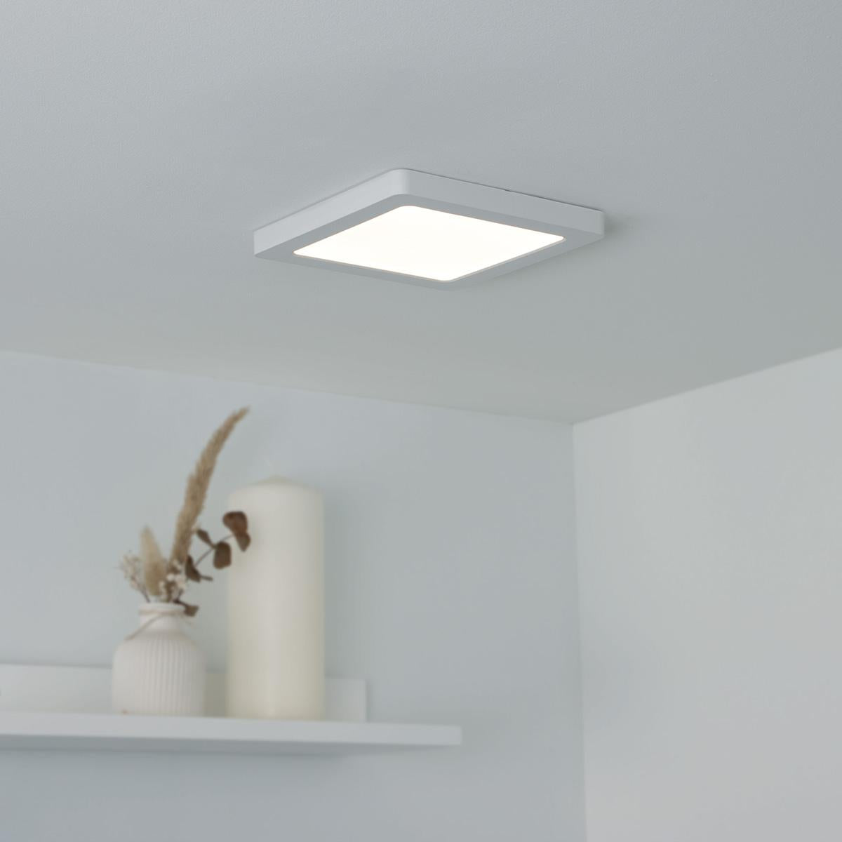 CCT LED Ein-Aufbaustrahler eckig 3000/4000/6000K - Farbe: weiß - Ausführung: 12W 165x165mm