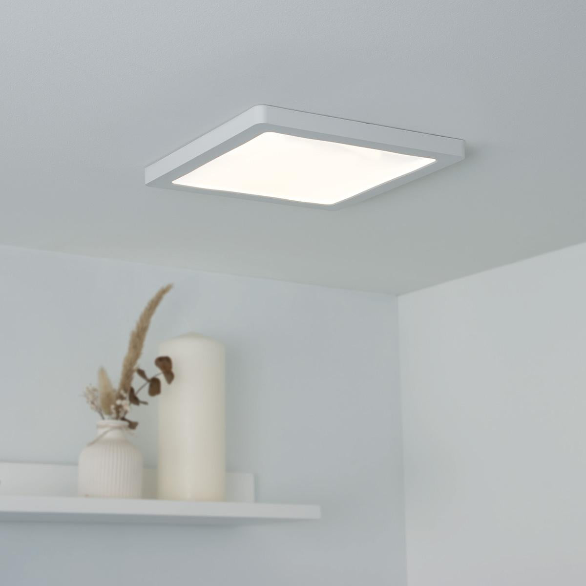 CCT LED Ein-Aufbaustrahler eckig 3000/4000/6000K - Farbe: weiß - Ausführung: 18W 217x217mm