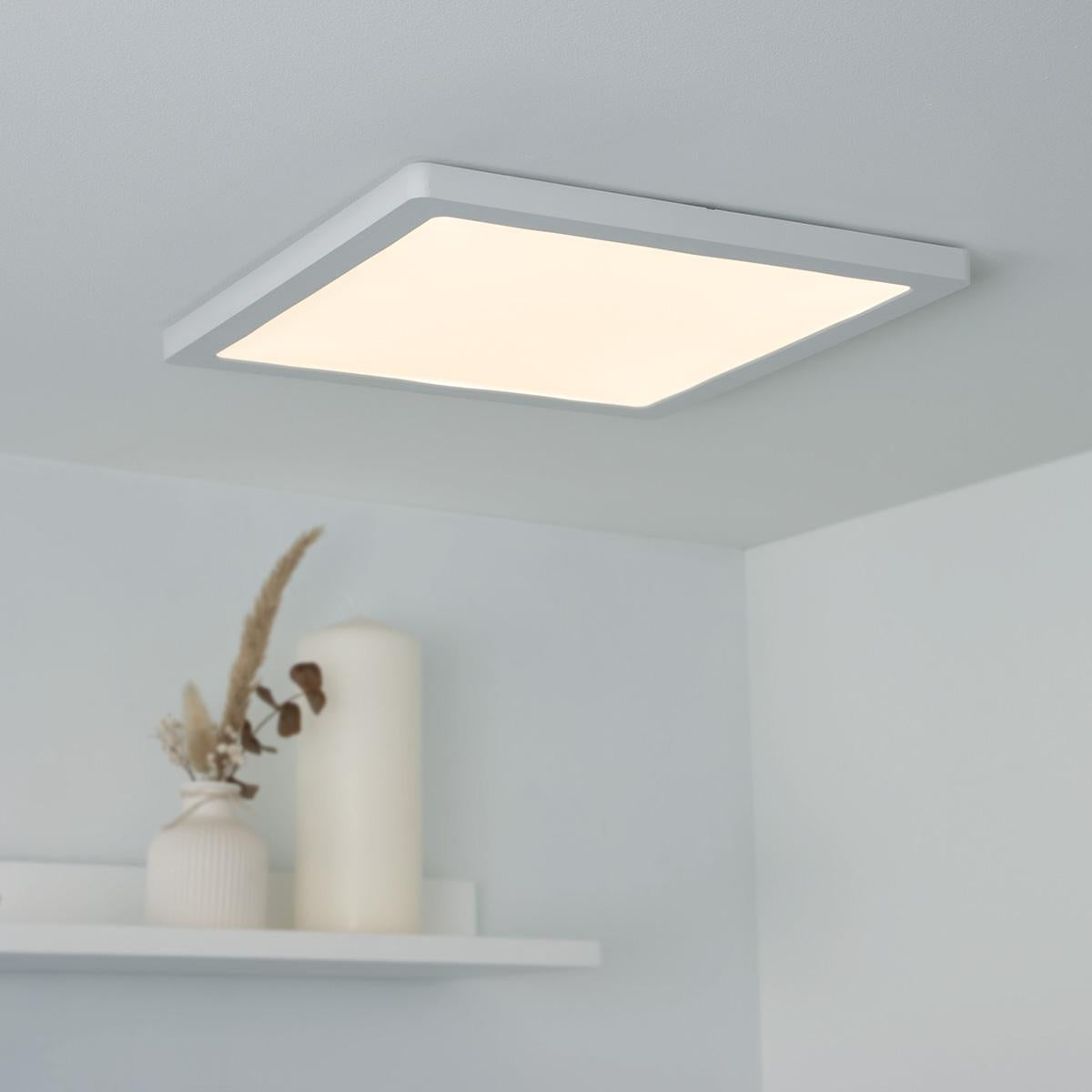 CCT LED Ein-Aufbaustrahler eckig 3000/4000/6000K - Farbe: weiß - Ausführung: 24W 290x290mm