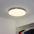 Deckenleuchte Slim Pro silber - Lichtfarbe: Warmweiß 3000K - Ausführung: 16W Ø320 mm