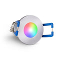 Einbaustrahler Mini Livorno 3W IP65 durchverbindbar - Lichtfarbe: RGB+2700K - Farbe: silber