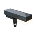 Zaunleuchte / LED Leuchte für Zaunpfosten 60x40mm - Farbe: anthrazitgrau - Leuchtmittel: Warmweiß 3000K
