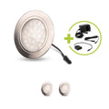 LED Mini Spot rund 2W 12V 150lm IP20 Ø65x11mm Ausschnitt Ø58mm - Lichtfarbe: Neutralweiß 4000K - Anzahl: 3x
