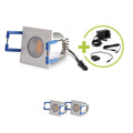 LED Mini Einbauspot 1.5W 12V 3000K IP20 - Form: eckig 30x30mm - Anzahl: 3x