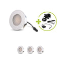 LED Mini Einbauspot rund 1.2W 12V IP20 Ausschnitt Ø32mm - Lichtfarbe: Neutralweiß 4000K - Anzahl: 4x