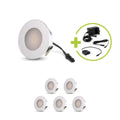 LED Mini Einbauspot rund 1.2W 12V IP20 Ausschnitt Ø32mm - Lichtfarbe: Neutralweiß 4000K - Anzahl: 6x