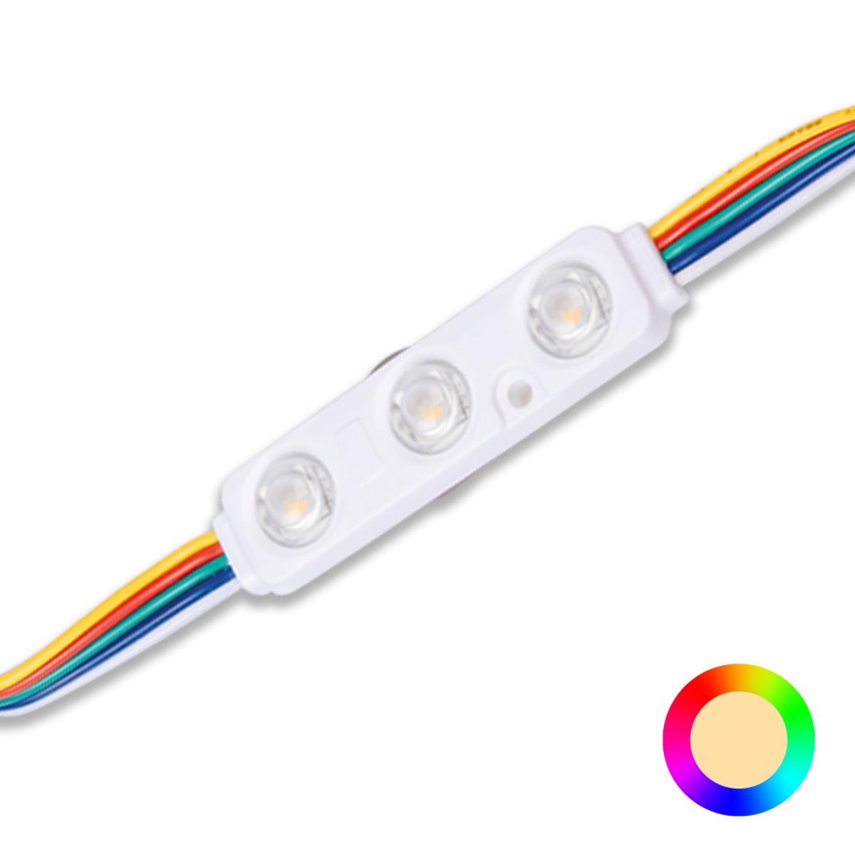 LED Modul 0,72W 12V 160° IP66 - Lichtfarbe: RGB+3000K