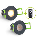 Einbaustrahler Mini Livorno 3W 2700K IP65 - Farbe: anthrazit RAL 7016 - Anzahl: 2x
