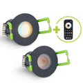 Einbaustrahler Mini Livorno 3W CCT 2700K-6500K IP65 - Farbe: anthrazit RAL 7016 - Anzahl: 2x